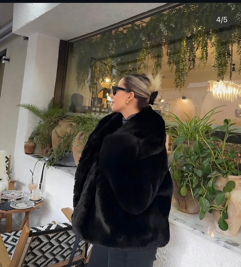 Siyah Premium Kürk - Görsel 2