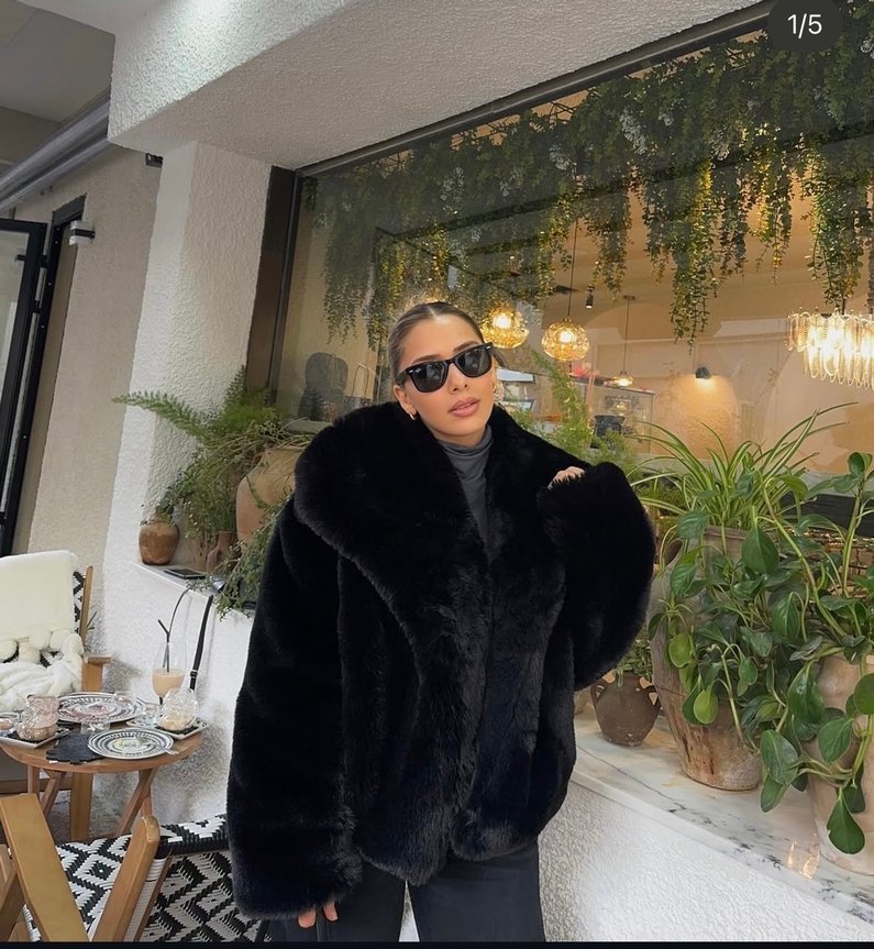 Siyah Premium Kürk - Görsel 4