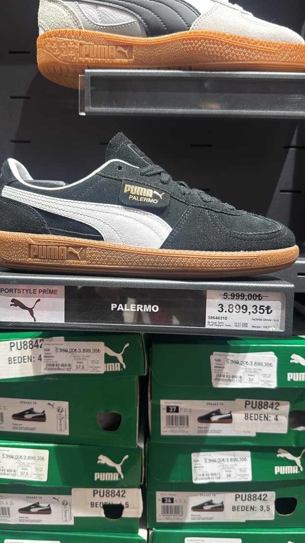 Siyah Palermo Puma Ayakkabı - Görsel 2