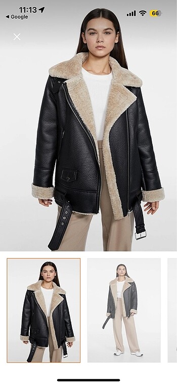 Stradivarius Kürklü Ceket