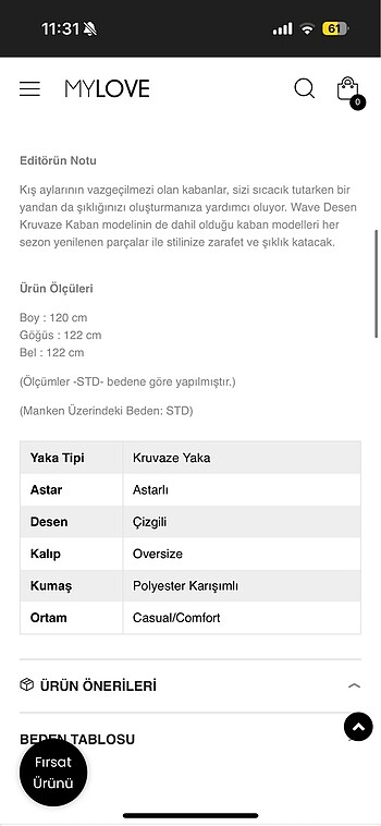 diğer Beden siyah Renk Kruvaze Kaban