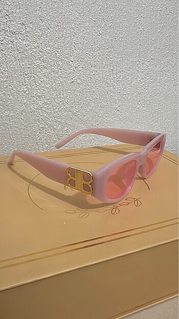 Pembe aksesuar gözlük - Görsel 6