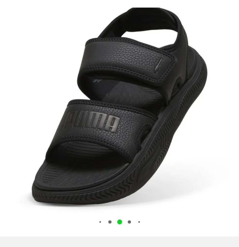 Siyah Kadın Platform Spor Sandalet - Görsel 3