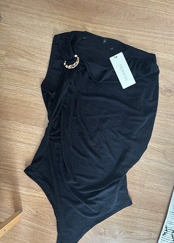 Çıtçıtlı Simli Örme Body - Görsel 4