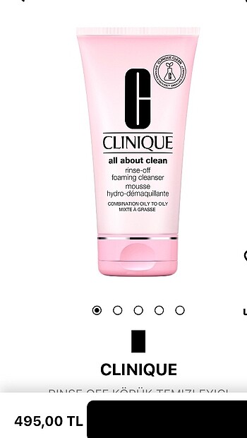  Beden Clinique all about cleanser