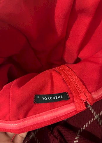 Kırmızı Uzun Askılı Kadın Tulum - Görsel 4