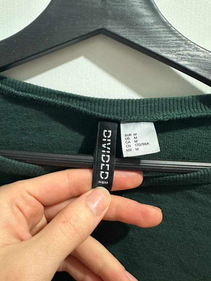 Kadın Yeşil Kısa Oversize Sweatshirt - Görsel 3