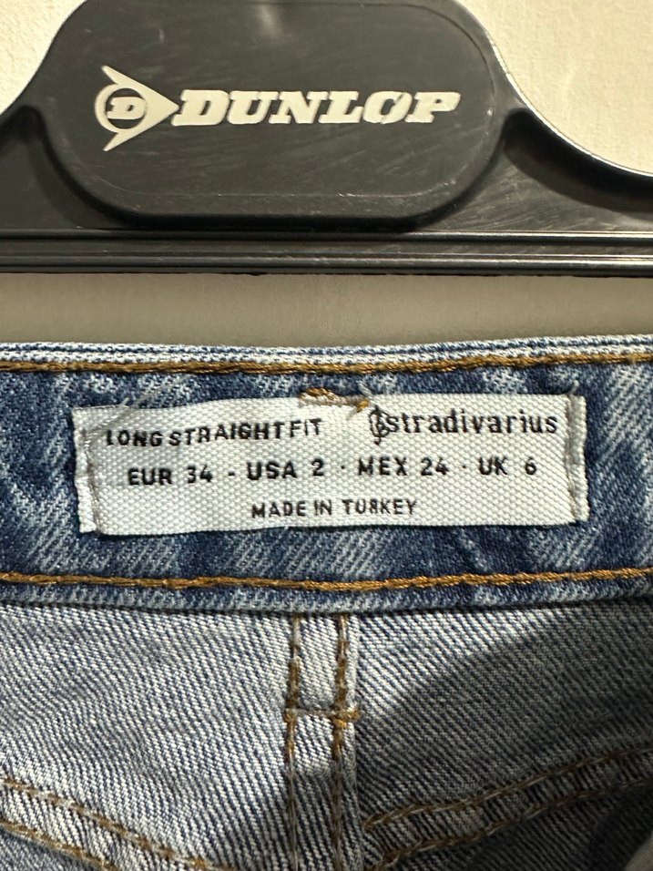 Kadın Mavi Bol Kesim Midi Denim Pantolon - Görsel 3