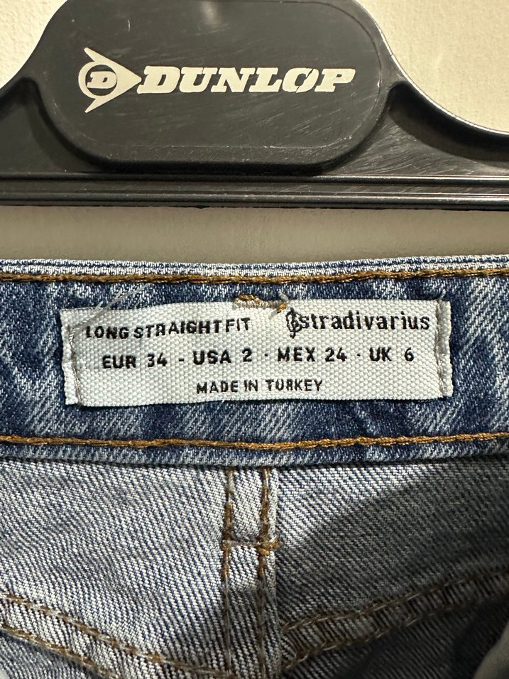 Kadın Mavi Bol Kesim Midi Denim Pantolon - Görsel 4