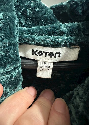 Kadın Yeşil Örgü Boğazlı Kısa Kazak - Görsel 3