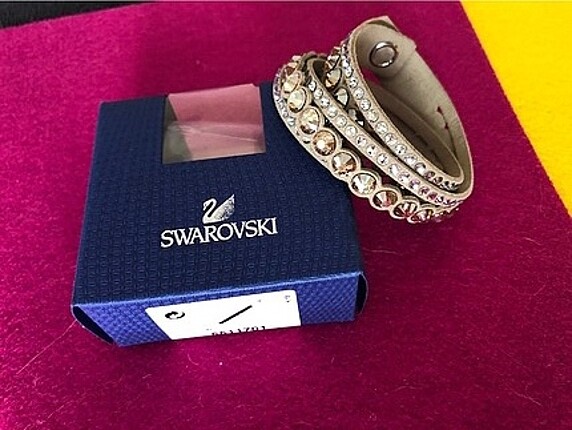 Swarovski Slake Dot Bileklik - Gold-