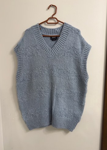Pull&Bear V Yaka Örgü Süveter