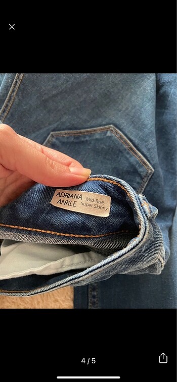 27 Beden mavi Renk Mavi kot pantolon