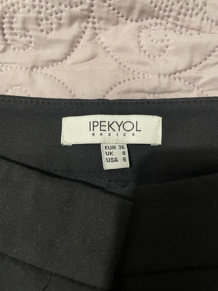 İpekyol Siyah Kadın Cigarette Kumaş Pantolon - Görsel 2