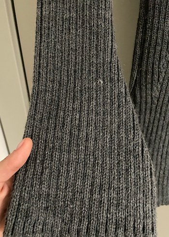 Gri Yumuşak Dokulu Kadın Triko Elbise - Görsel 4