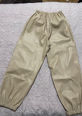 Bej Rahat Kesim  Kumaş Pantolon - Görsel 5