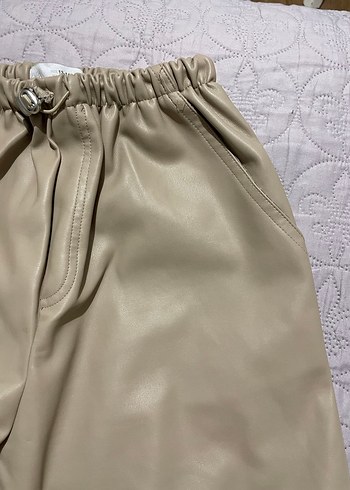 Bej Rahat Kesim  Kumaş Pantolon - Görsel 3