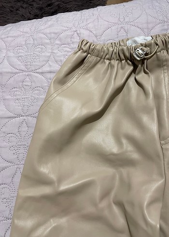 Bej Rahat Kesim  Kumaş Pantolon - Görsel 4