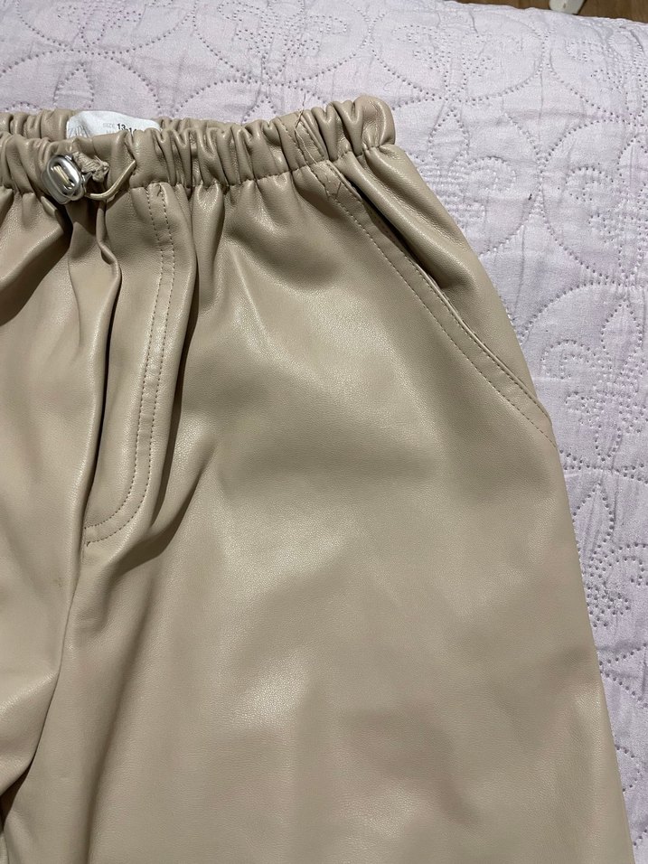 Bej Rahat Kesim  Kumaş Pantolon - Görsel 3