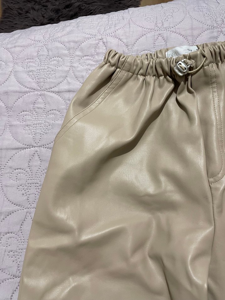 Bej Rahat Kesim  Kumaş Pantolon - Görsel 4