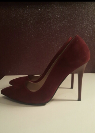 38 Beden Bordo kadife stiletto