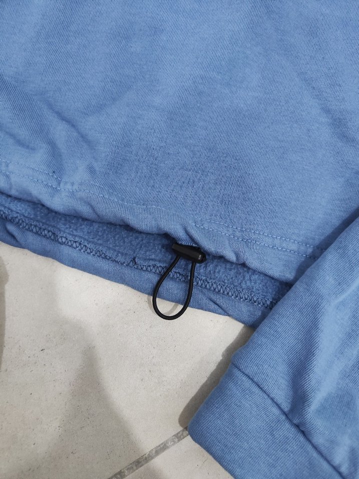 Zara marka Mavi Kapüşonlu Kadın Sweatshirt - Görsel 3