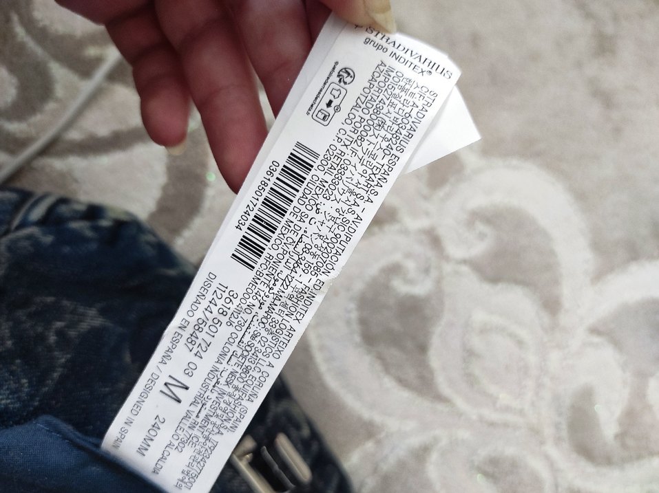 Stradivarius Zincir Detaylı Mavi Denim Kadın Çanta - Görsel 3