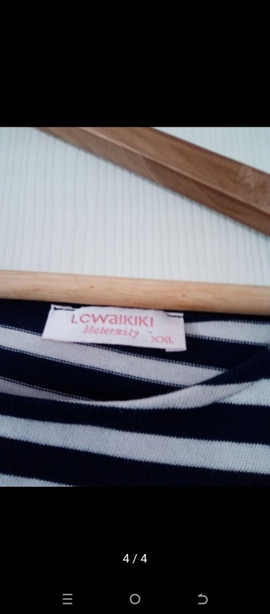 Çizgili Uzun Kollu Midi Triko Elbise - Görsel 4