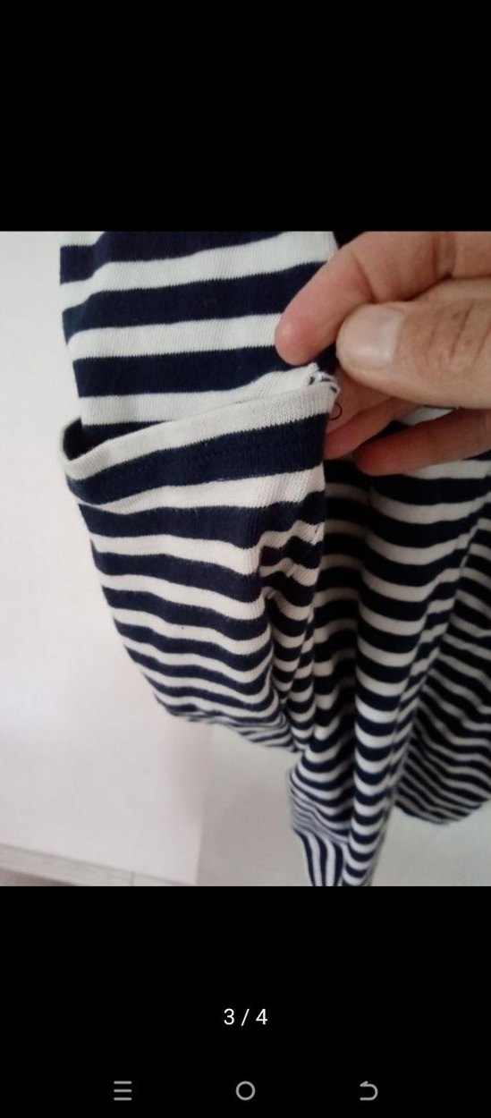 Çizgili Uzun Kollu Midi Triko Elbise - Görsel 3