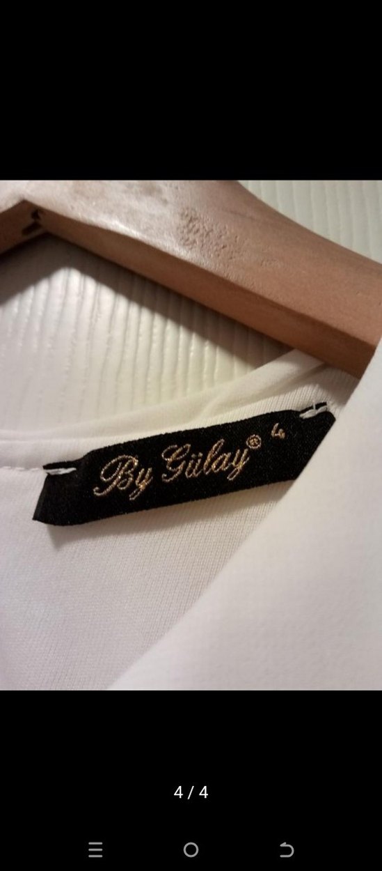 Fırfırlı Beyaz Kolsuz Kadın Bluz - Görsel 4