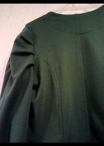 Düğmeli Yeşil Kadın Blazer Ceket - Görsel 4