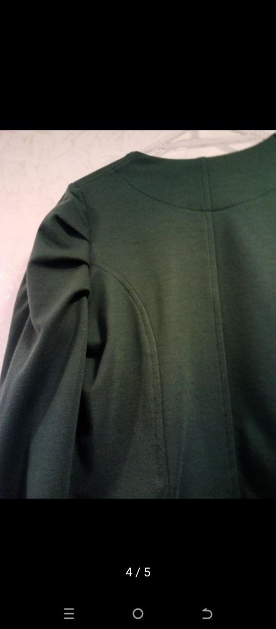 Düğmeli Yeşil Kadın Blazer Ceket - Görsel 4