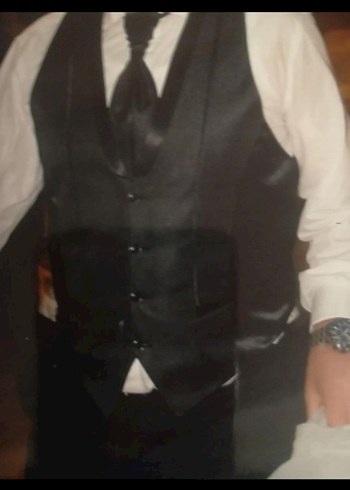 Erkek Siyah Düğmeli damatlık. - Görsel 7