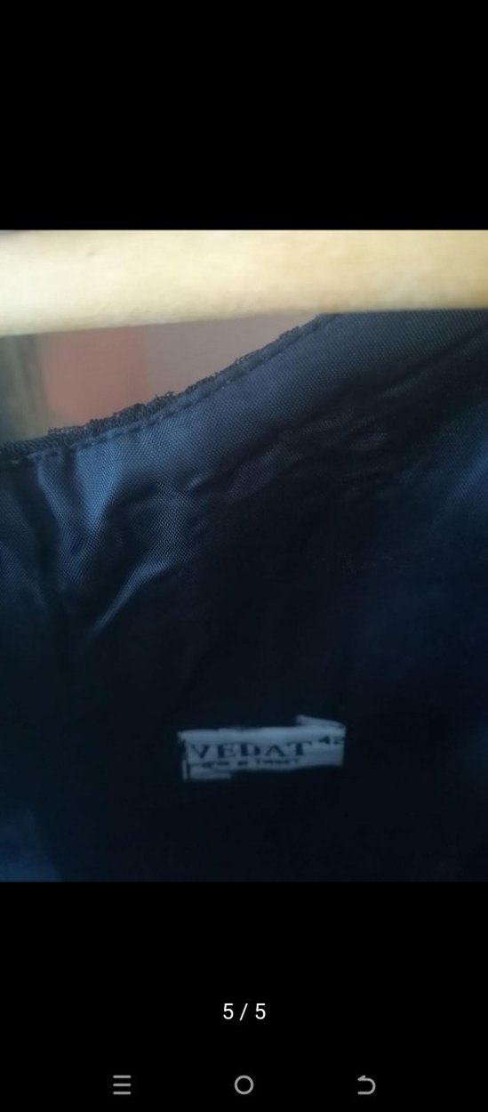 Siyah Dantelli bisiklet Yakalı Midi Elbise - Görsel 4