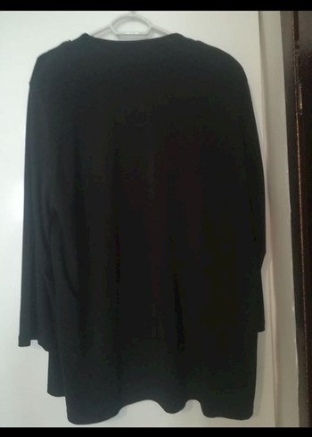 Zincir Detaylı Siyah Uzun Kollu içli dışlı ceket. - Görsel 2