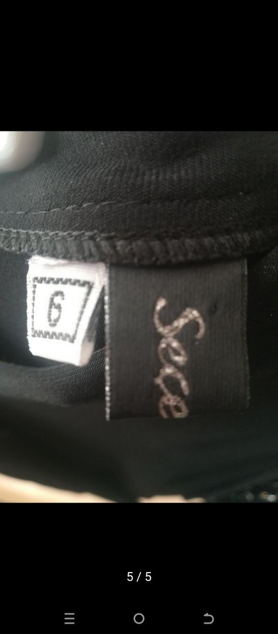 Zincir Detaylı Siyah Uzun Kollu içli dışlı ceket. - Görsel 5