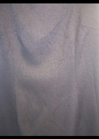 Siyah bisiklet Yaka Midi Ofis Elbisesi - Görsel 3