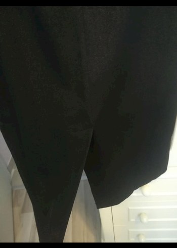 Siyah bisiklet Yaka Midi Ofis Elbisesi - Görsel 6