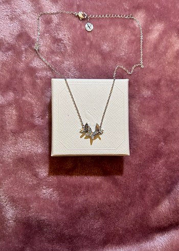Swarovski kelebek kolye - Görsel 2