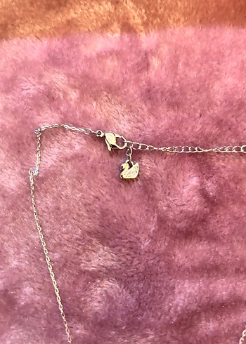 Swarovski Beyaz Parlak Taşlı kolye - Görsel 4