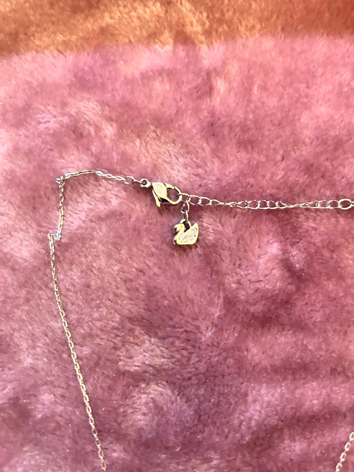 Swarovski Beyaz Parlak Taşlı kolye - Görsel 4