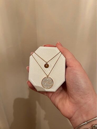 Swarovski ikili kolye