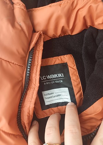 Erkek Çocuk Kiremit rengi Kapüşonlu Mont - Görsel 2