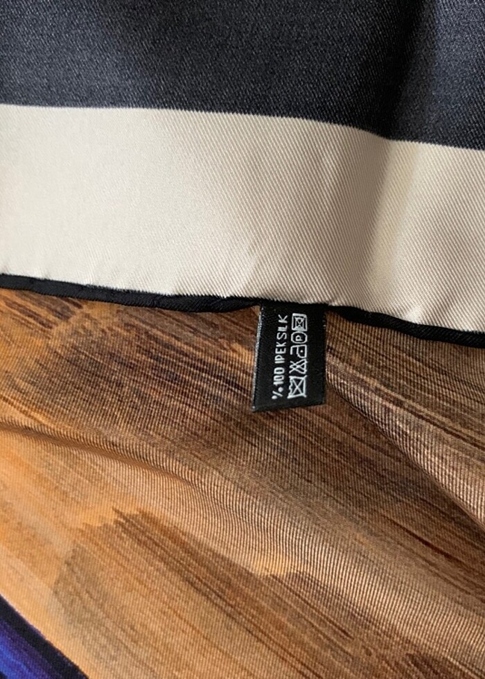 Silk home ipek eşarp 1-2 kez kullanıldı - Görsel 3