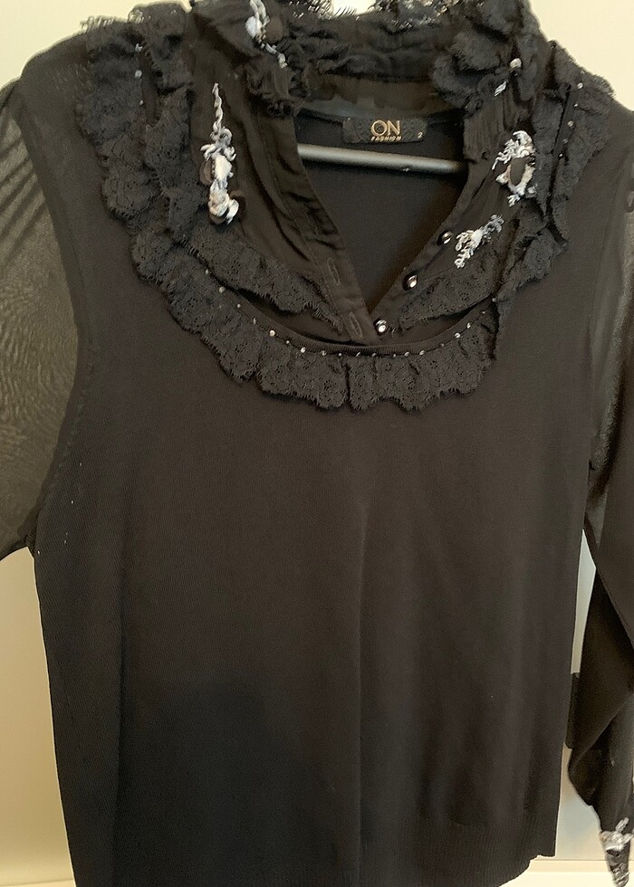 On fashion merserize bluz - Görsel 3