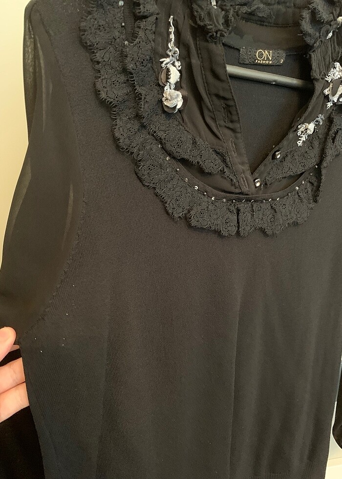 On fashion merserize bluz - Görsel 2