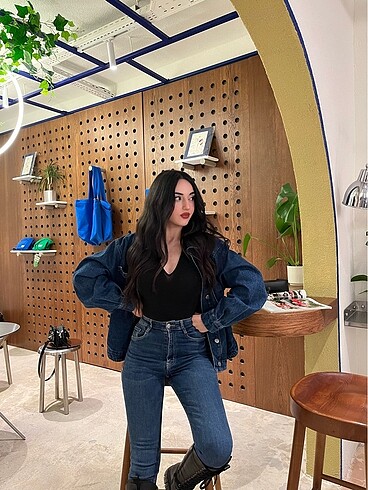 Diğer Oversize kot ceket