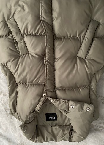 Düğmeli yeşil kolsuz Kadın Yelek - Görsel 2