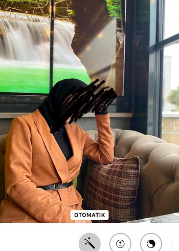 Kiremit Rengi Uzun Kesim Kadın Blazer - Görsel 5