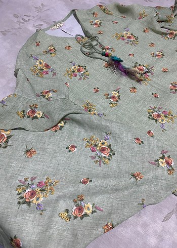 Çiçek Desenli Bohem Kadın Tunik elbise - Görsel 5